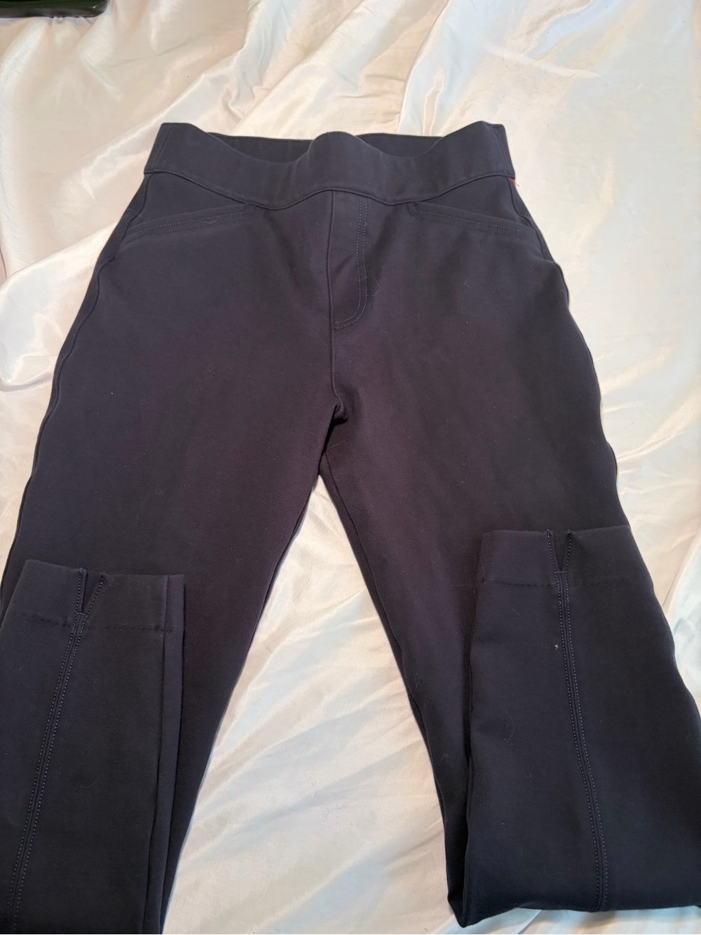 SPANX Black Elastic Waisted Pants Size M